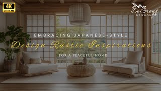 Embracing Japanese-Style Design: Rustic Inspirations for a Peaceful Home