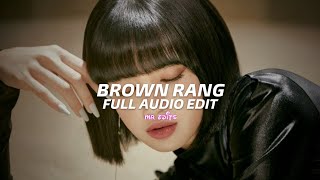 Brown Rang - Yo Yo Honey Singh - [edit audio]