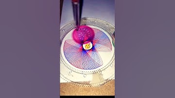 spirograph beautiful art drawing asmr sound relax satisfying school memories 4i #spiroart #drawing