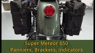 Royal Enfield Super Meteor 650  Panniers, Brackets, Indicators