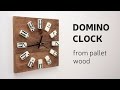 DIY: Domino Clock From Pallet Wood