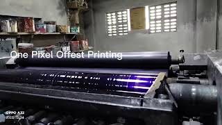 Non woven bag printing with offset machine in Myanmar