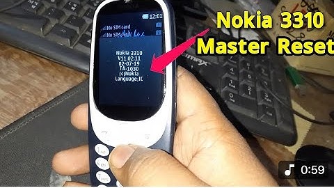Nokia 3310 Hard Reset Code - How to Restore Factory Settings
