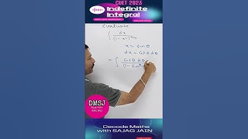 Calculus Shortcut: Quick and Easy Method to Evaluate ∫1/(1-x^2 )^(3/2) dx | CUET 2023 |