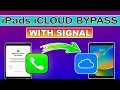 ✅iCloud Bypass iPads With Signal/Sim iOS 15.8/16.7.7/17| iCloud Activation Lock to owner iPhone/iPad
