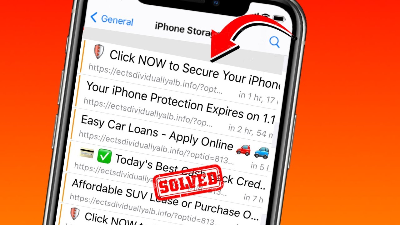 Your iPhone might not be protected Click it your information is