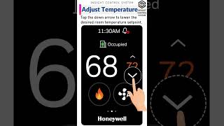 Honeywell TC300 Commercial Thermostat | Home Screen Overview