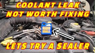 QUICK TIP: USING KSEAL A  COOLANT SYSTEM SEALER JUST TO GET BY IF YOU HAVE AN OLDER CAR!