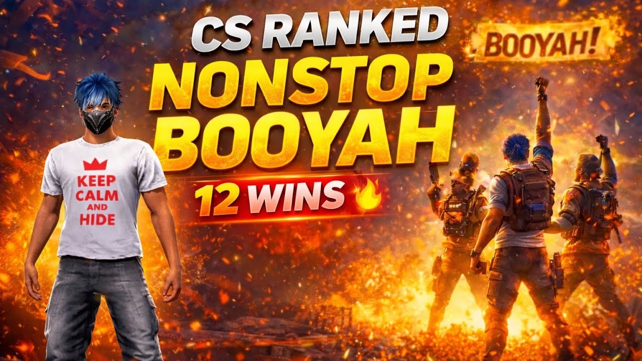 NONSTOP BOOYAH 12 🔥 Free Fire Insane Win Streak Gameplay - YouTube