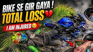  My  first ride on bmw gs @aalyanvlogs1299  V3 crash | I am injured. ' 