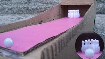 How to Make Bowling game Cardboard at Home