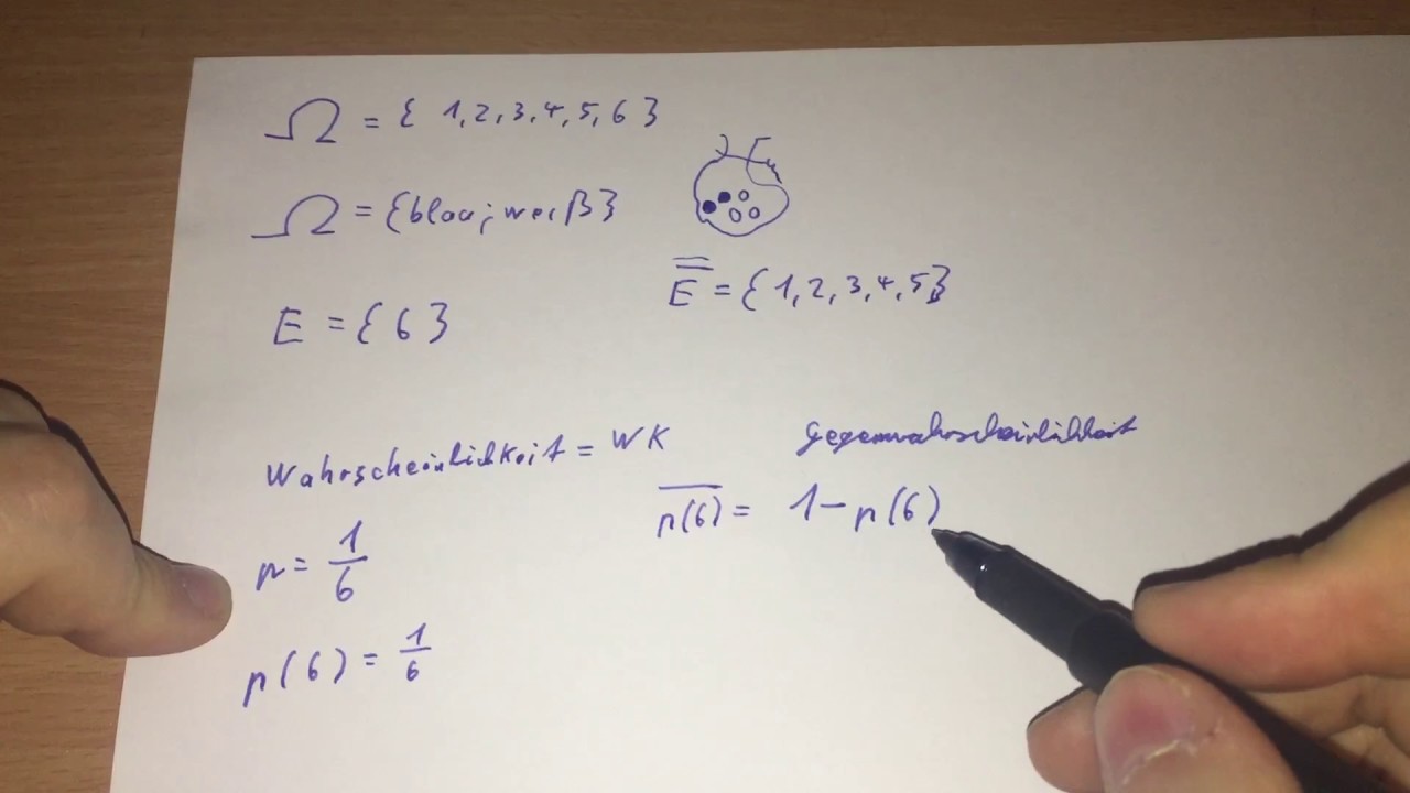 Grundbegriffe der Wahrscheinlichkeitsrechnung einfach erklärt mathe