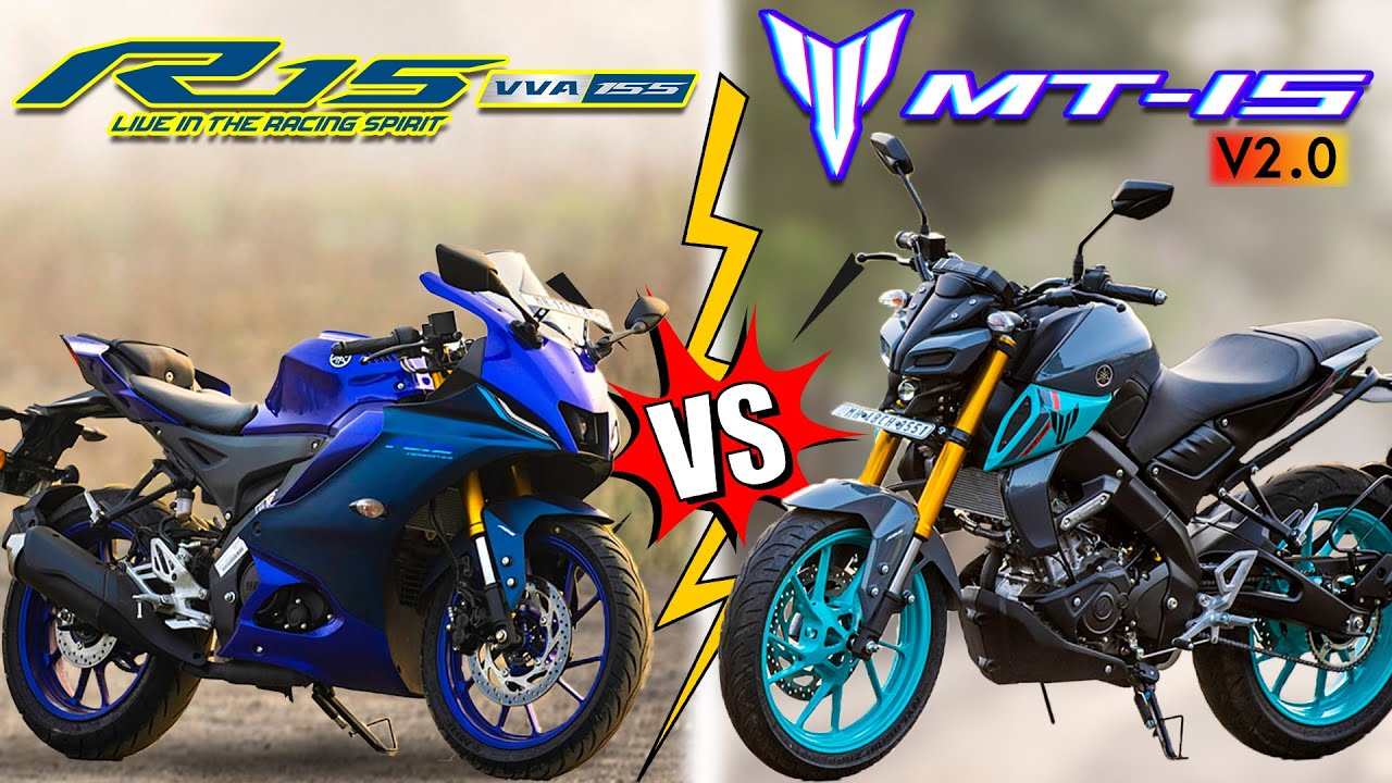 Yamaha MT-15 V2 vs Yamaha R15 V4 Comparison in Tamil| Which One Is ...