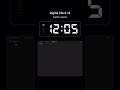 Digital Clock #DigitalClockJS  #HTMLCSSJavaScript  #WebDevShorts  #CodeTutorial  #JavaScriptProjects