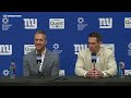 Coach John Harbaugh, GM Joe Schoen Discuss Trade Into Round 3 | New York Giants