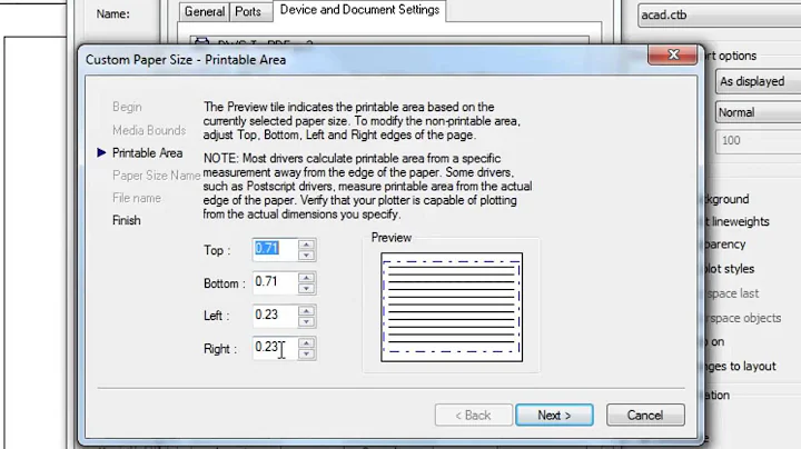 Autocad - Print Model to PDF and resolve Margin Problem #26