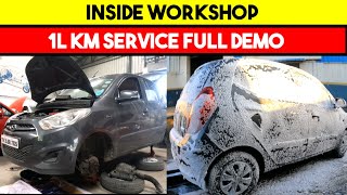 Car service live | 1L KM completion service demo | Car Service எப்படி செய்கிறார்கள்  | GoMechanic