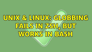 Unix & Linux: Globbing fails in zsh, but works in bash