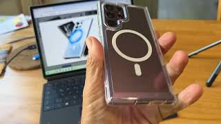 📲 Super Smartphone Hülle mit Kantenschutz TPU MagSafe Ring, Transparent Handyhülle Falltest