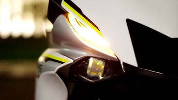 RGBW DRL/Sequential turn signals for 2017 Yamaha R6 Demo Reel