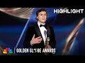 Evan peters wins best actor in a limited series  2023 golden globe awards on nbc