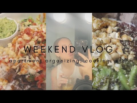 WEEKEND VLOG - mocktail recipes, organization, cook with me, etc..