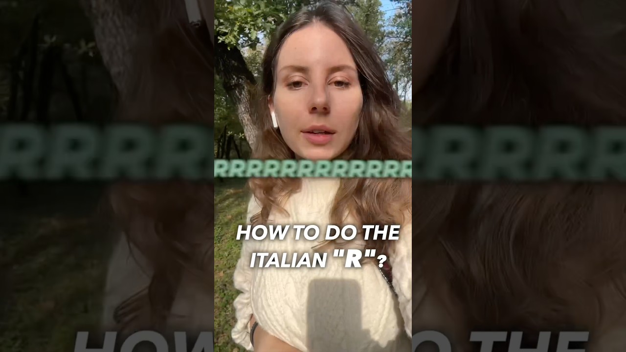 Do you know the secret to pronounce the Italian R correctly?