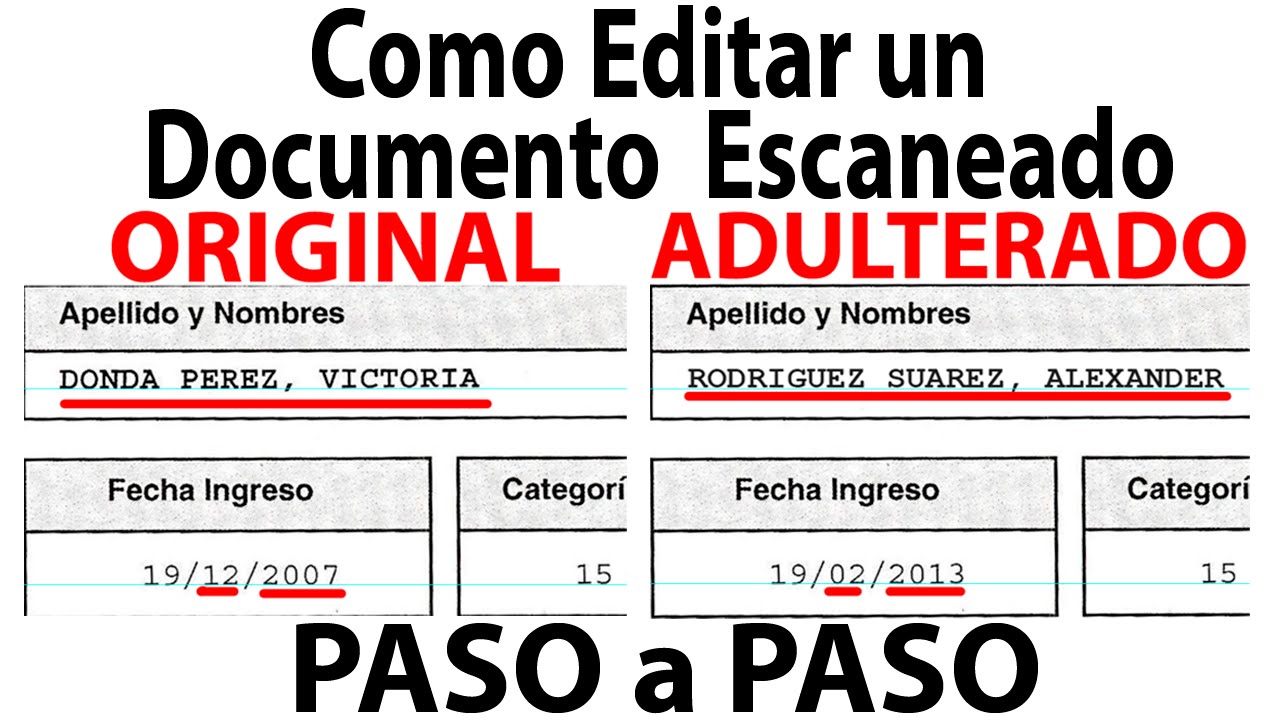 Editar pdf escaneado