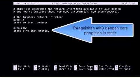 Tutorial Konfigurasi Ip Address Di Linux Debian