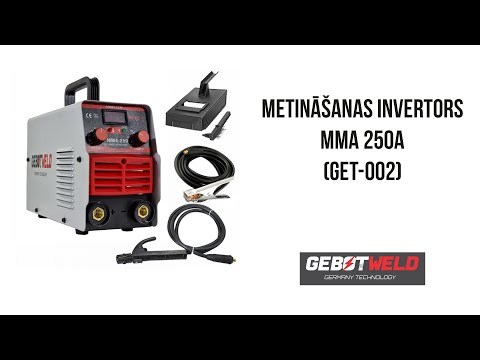 Metināšanas invertors ММА 250А (GET-002) | GEBOTWELD | Runtools.lv