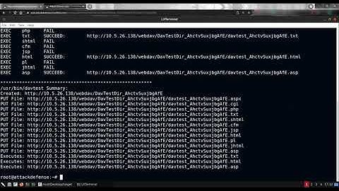 Services Exploitation Lab Walkthrough: IIS Server DAVTest