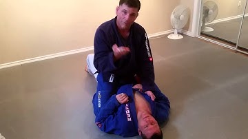 Cross choke from mount