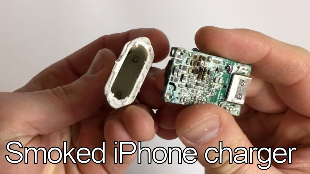 Broken iPhone charger time to have a look inside YouTube