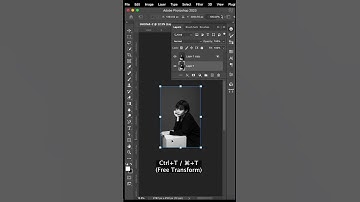 Create Duotone Double Exposure in Photoshop - Photoshop Short Tutorial #shorts #tutorial #photoshop