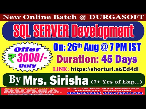 SQL SERVER DEVELOPMENT