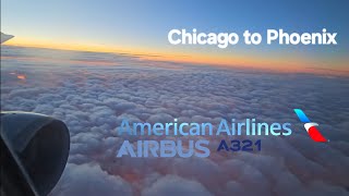 [4K][60fps] Chicago ORD - Phoenix PHX American Airlines Airbus A321 MCE Seats FullFlight Trip Report Trip Report I American Airlines I Phoenix Phx Chicago Ord