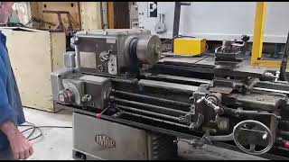 TORNO MECÂNICO IMOR, MODELO MVN. SOBRE BARRAMENTO 500MM X 2.500MM ENTRE PONTAS.