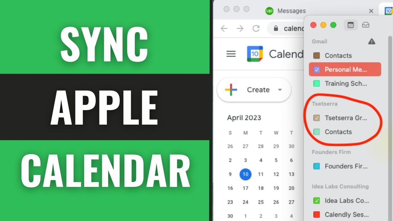 How To Sync Google Calendar With Apple Calendar - YouTube