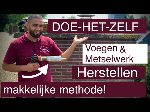 DOE-HET-ZELF Hoe moet je voegen en metselwerk herstellen? Leer een makkelijke en simpele methode