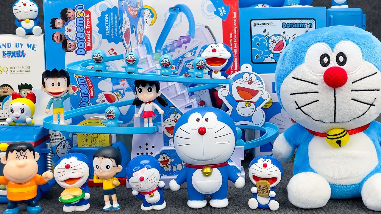 Ultimate ASMR Doraemon Toy Collection Unboxing | ASMR Relaxation Toy Playset