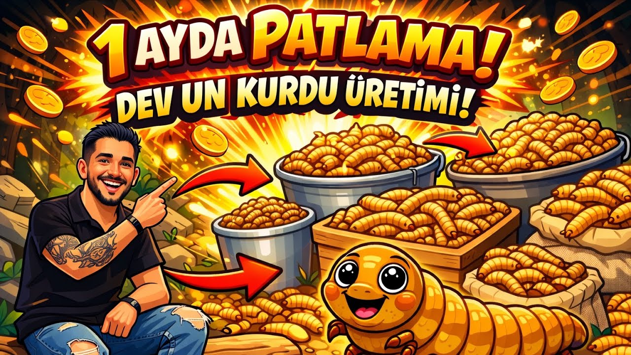 1 Ayda 20 Kat Un Kurdu Üretimi! (Evde Denedim)