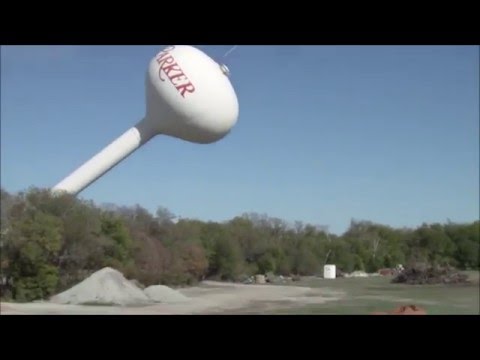 Parker Water Tower Collapse - Intense sound!
