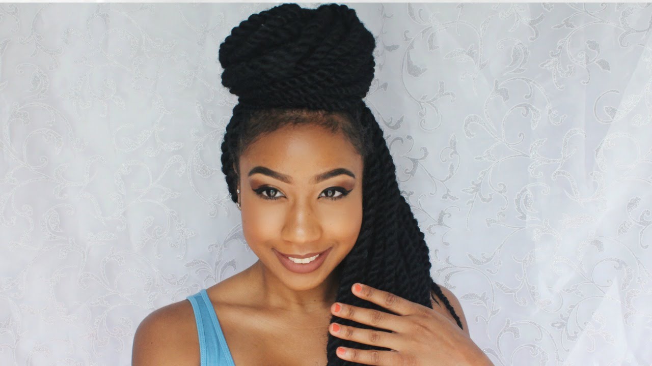 Get This Look High Bun W Havana Twist Tutorial Youtube