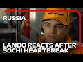 Lando Norris Reacts To Sochi Heartbreak | 2021 Russian Grand Prix