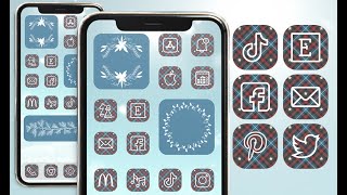 Buffalo plaid iphone app icons video