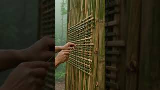 Nature's Haven: Building a Peaceful Bamboo Hut in the Wilderness 🌿