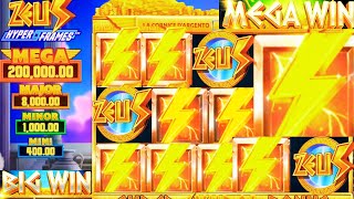 Zeus Hyper Frames Slot Huge Big Win New Slot Machine Mega Bonus