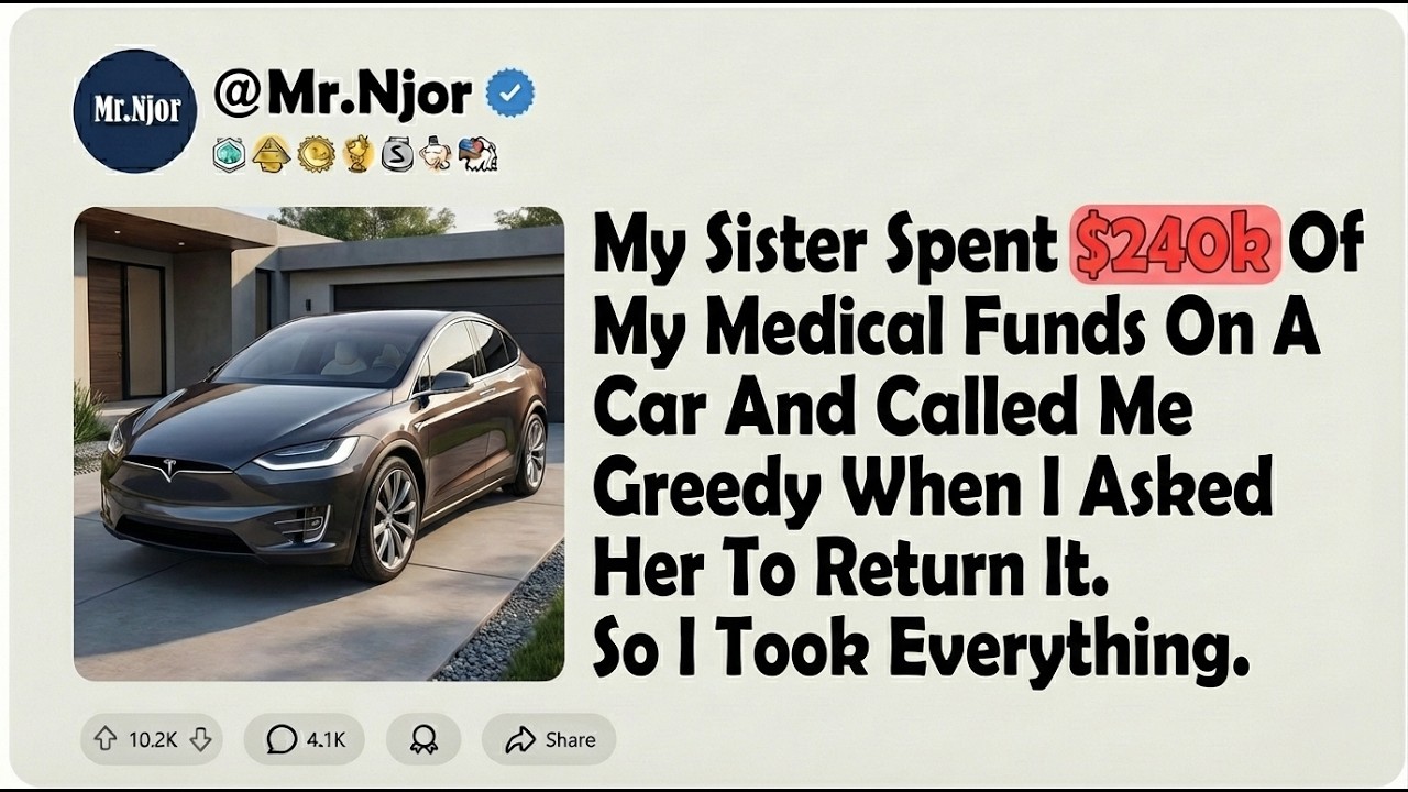 Sister Bought A Car For $70k With Money Raised For My Complex Spinal ...