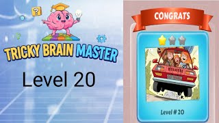 Tricky brain master level 20 solution and walkthrough for gameplay 