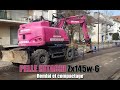 Pelle a pneu Hitachi ZX145w-6 Remblai et compactage